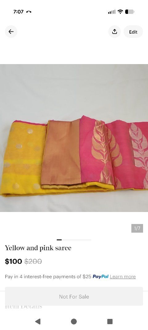 Satış/Sarees Indian Attire Silk Fabrics