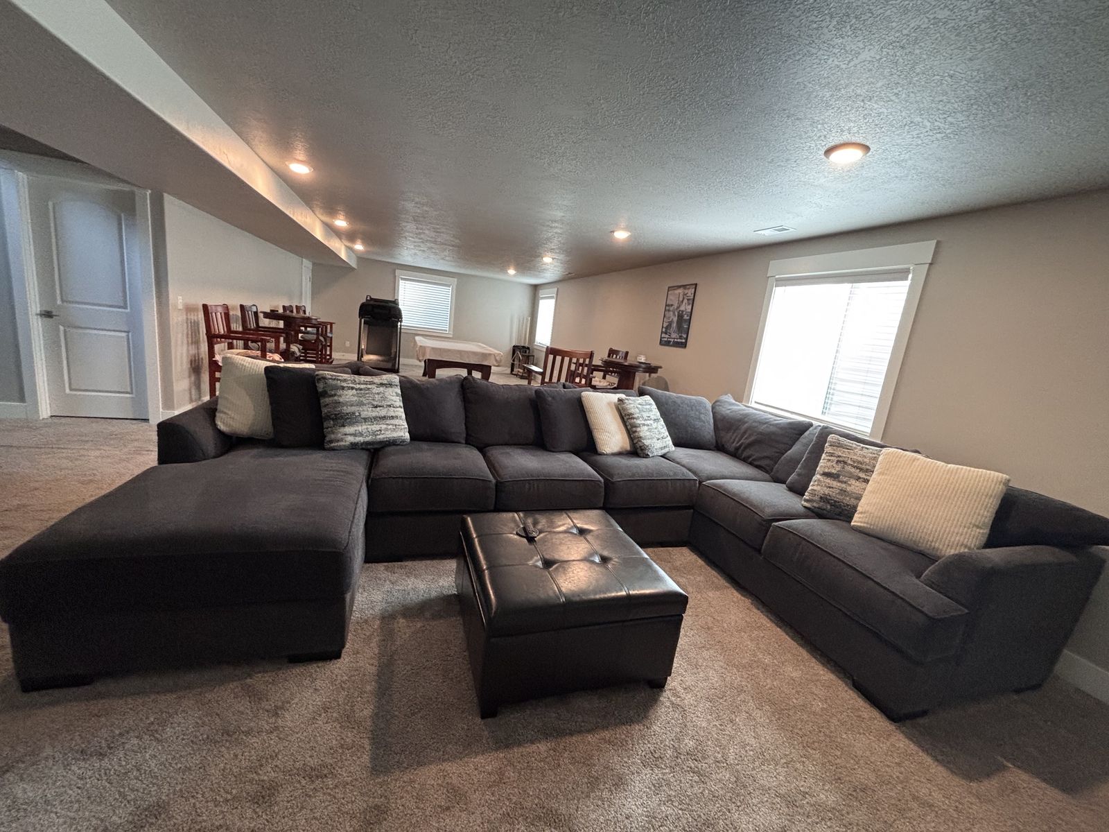 Charcoal Grey Sectional Couch