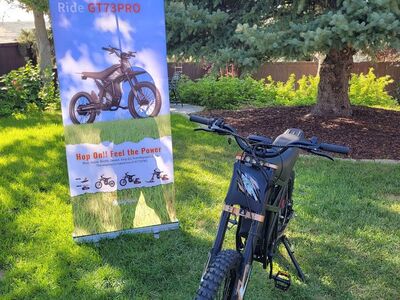 JANUARY SPECIAL | 2025 GT73 PRO Electric Dirt Bike – 45+ MPH – Dual Battery – Street Legal Option