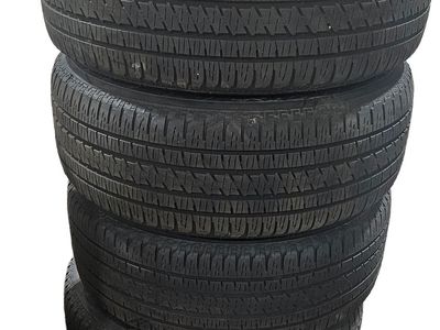 Set of 4, Mounted Bridgestone Dueler H/L Alenza tires on OEM 2022 Dodge Ram 1500 Limited Wheels