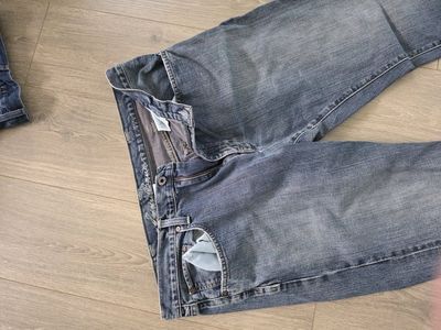 Mens Blue Denim Jeans straight fit Size 38x30