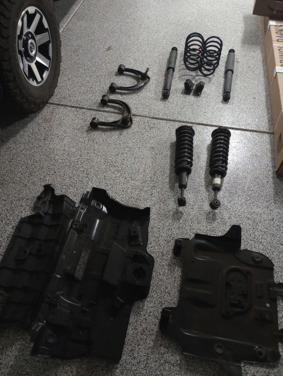 2024 4Runner TRD Off-Road OEM Suspension Take-Offs – Shocks, Springs, UCAs + Skid Plate