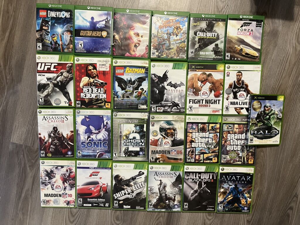 Xbox One And 360 Games