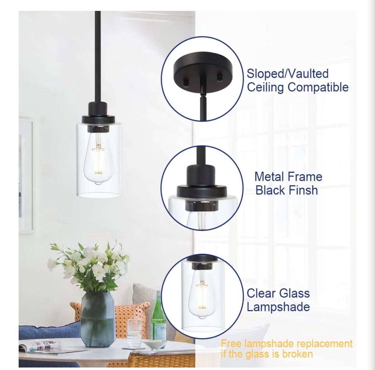 Pendant drop light