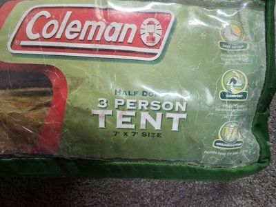 Colman 3 Person Dome Camping Tent.
