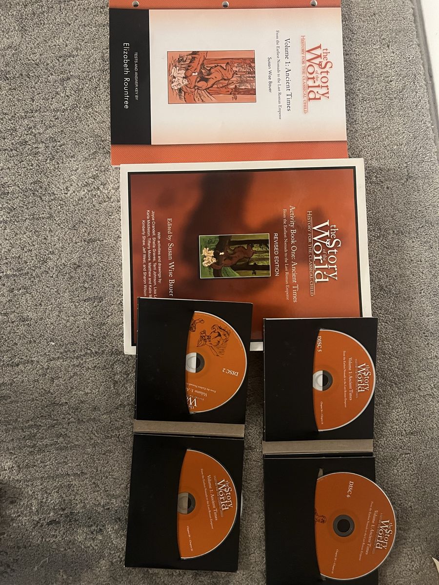 The Story of the World Vol 1 Ancient Times Activity Book, Tests & Audio CD Set