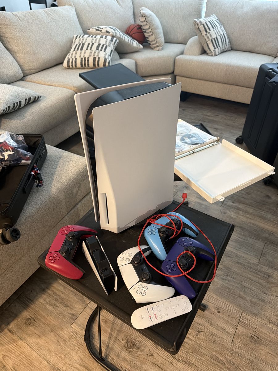 $650 Original PlayStation 5 disk drive, 1TB internal SSD with 4 Controllers,  $200 for games , $800 for everything