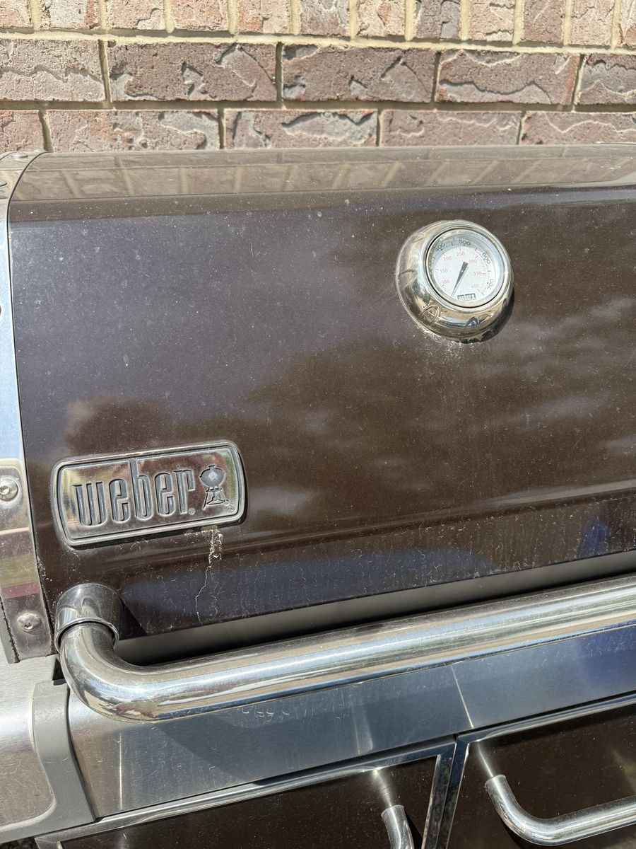 Weber Genesis Gas Grill - Brown with Stainless Accents & Built-in Thermometer - Used Outdoor BBQ