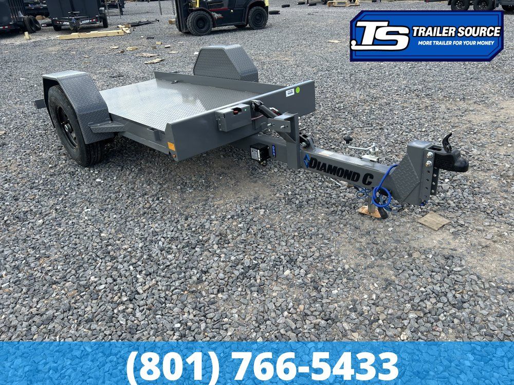 5x10 Diamond C DSA Scissor Lift Tilt Trailer - 7K GVWR -