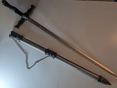 Display Decorative Wolf Sword and Scabbard