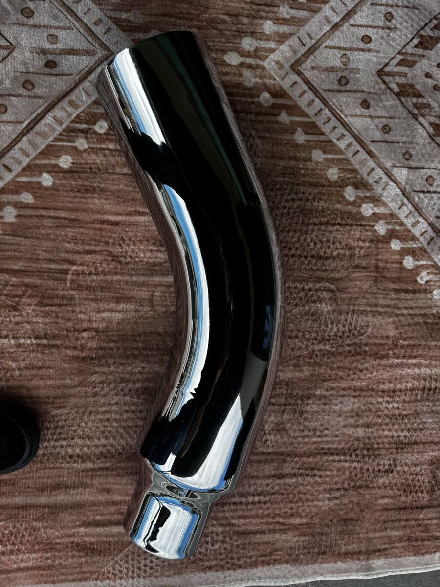 Chrome Exhaust elbow 4”to6”