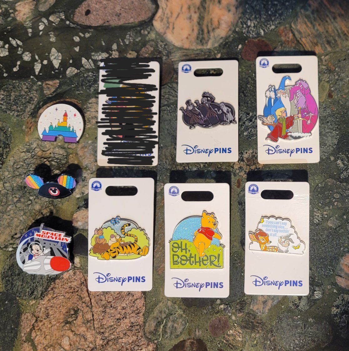 Lot of 7 Disney Trading Pins, Please Read Ad