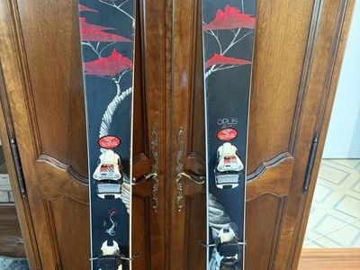 Line Opus 178cm Powder Skis w/ Marker Squire Bindings, 114mm Waist