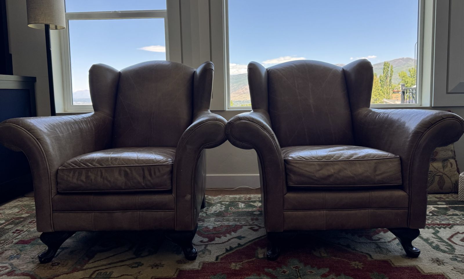 2 Vintage Leather Chairs