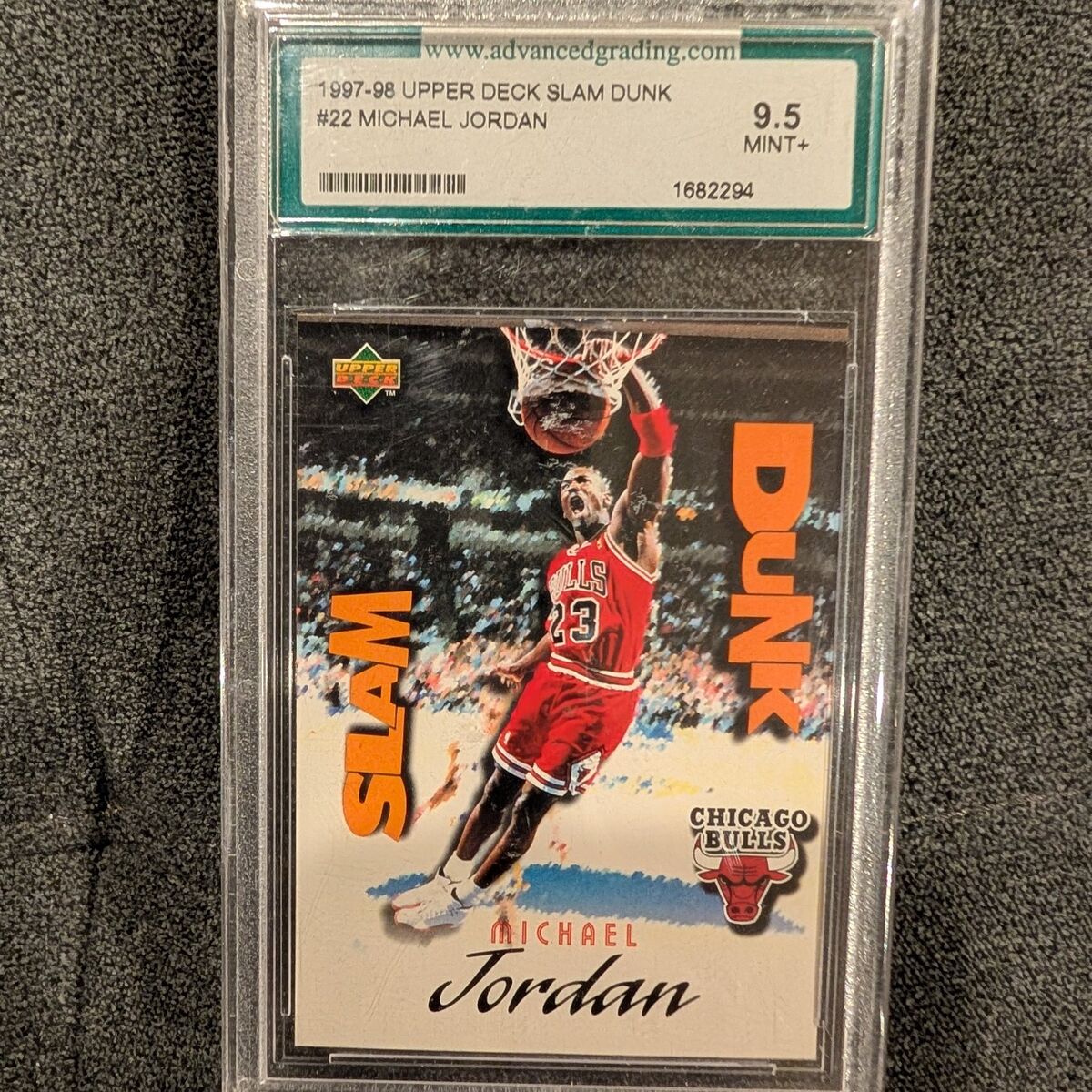 Graded Michael Jordan Upper Deck Slam Dunk Card