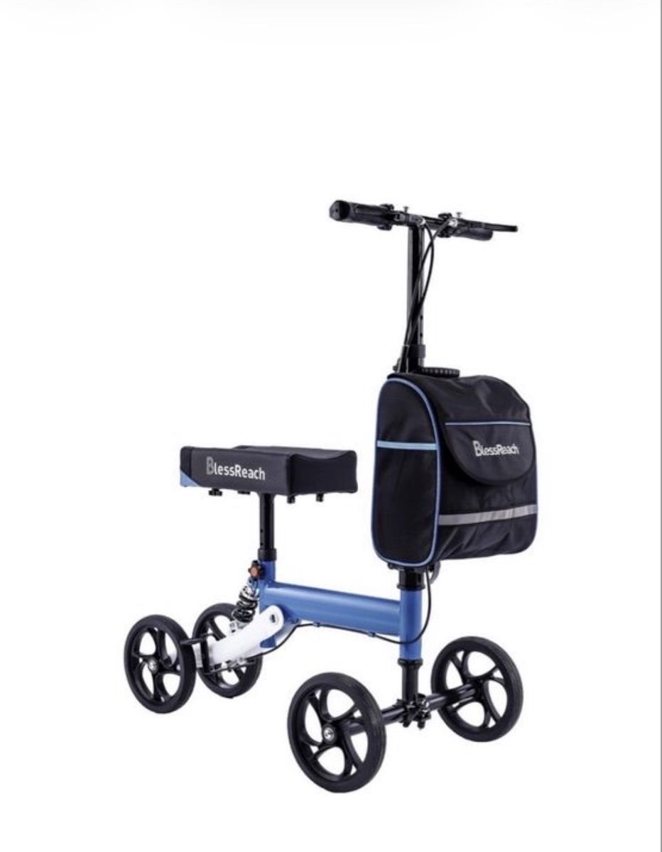 Brand New Fully Assembled Post Surgery Bless Reach Brand Post Surgery Knee Scooter. Crutches Alternative WB-2105