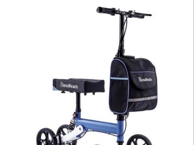 Brand New Fully Assembled Post Surgery Bless Reach Brand Post Surgery Knee Scooter. Crutches Alternative WB-2105