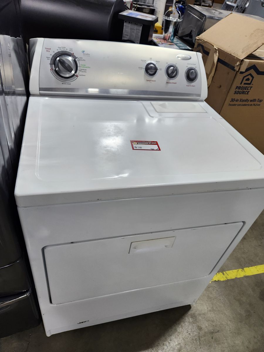 Whirlpool Electric Dryer White Front Load Laundry Appliance