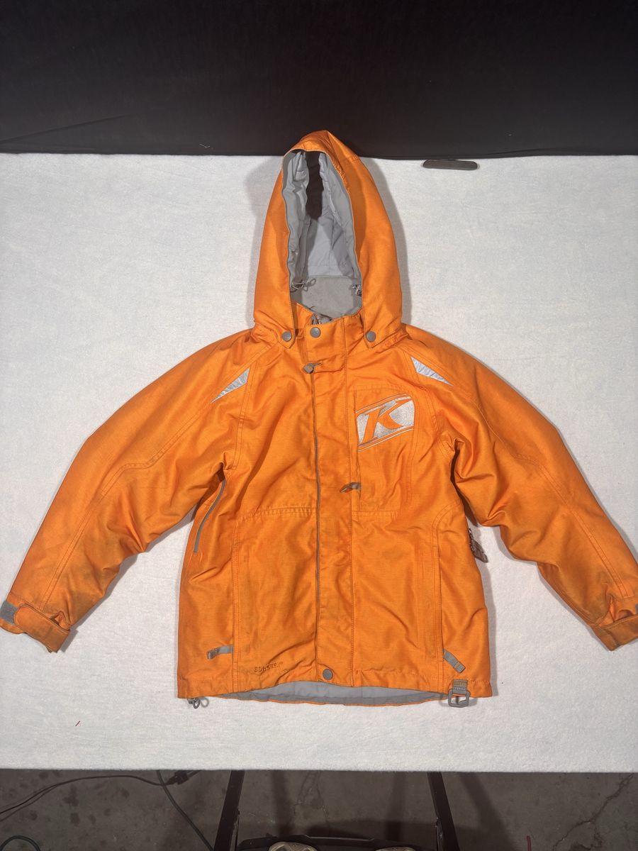 Klim Orange Gore-Tex Hooded Snowmobile Winter Jacket