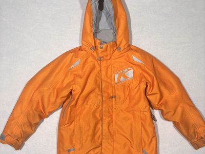 Klim Orange Gore-Tex Hooded Snowmobile Winter Jacket