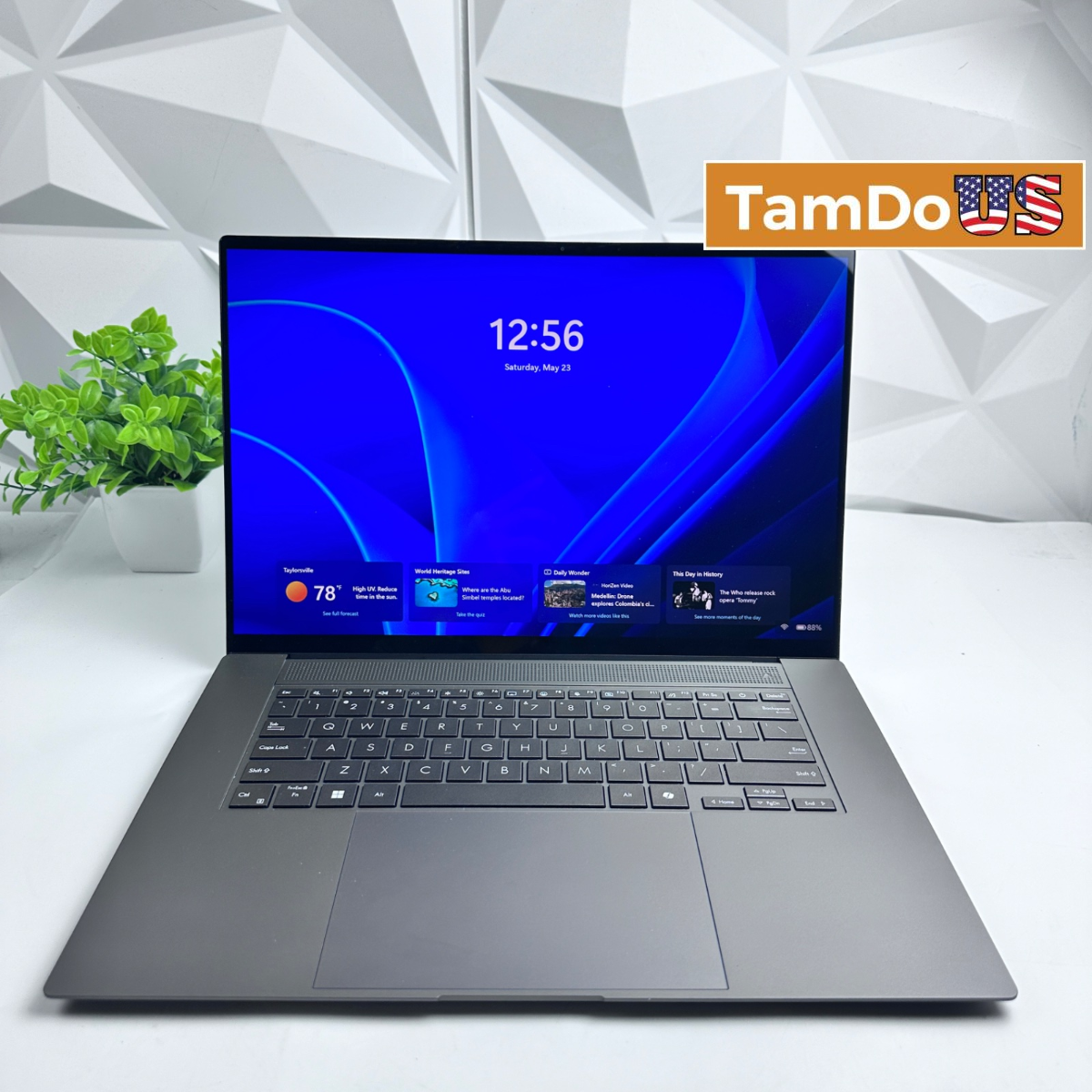ASUS - Zenbook S16 16" 3K OLED Touchscreen Laptop, Ryzen AI 9 HX 370, 32GB, 1TB