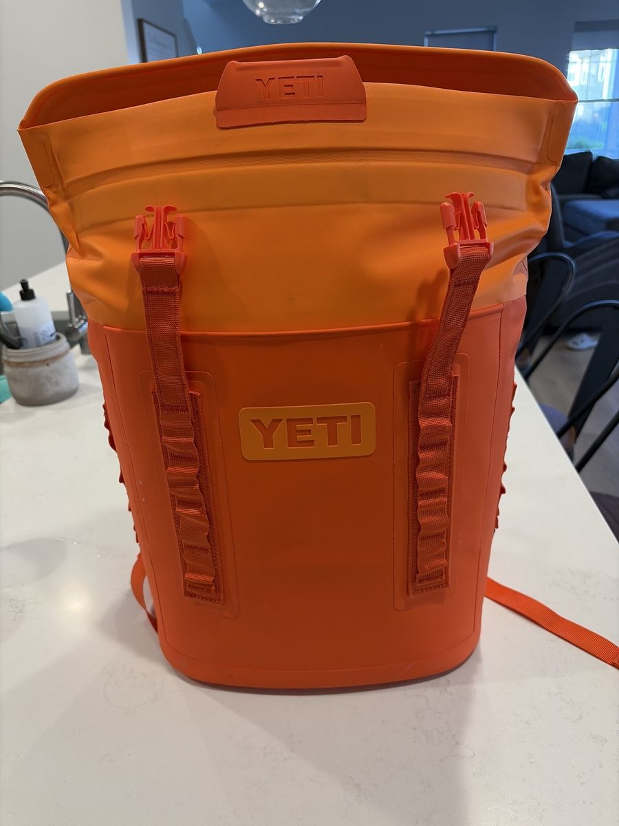 Yeti backpack cooler.