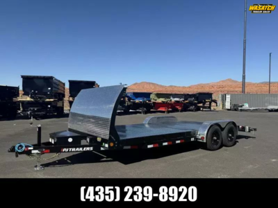 PJ Trailers 7X20 10K CH STEEL DECK CAR HAULER Flatbed Trailer