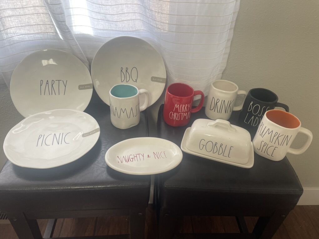Rae Dunn Mugs And Dishes For Sale