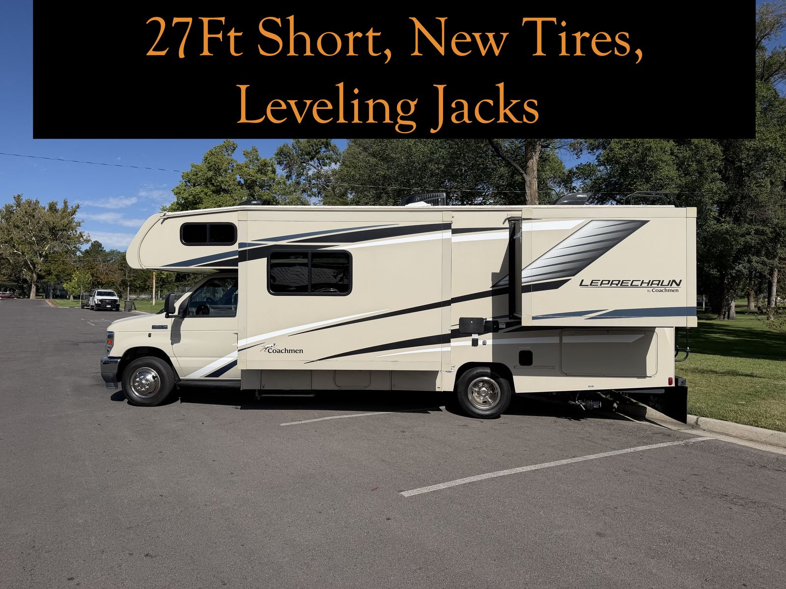 27FT Short, New Tires, 2022 Coachmen Leprechaun 260DS class c like Freelander Forester Freedom Elite Four Winds Tioga