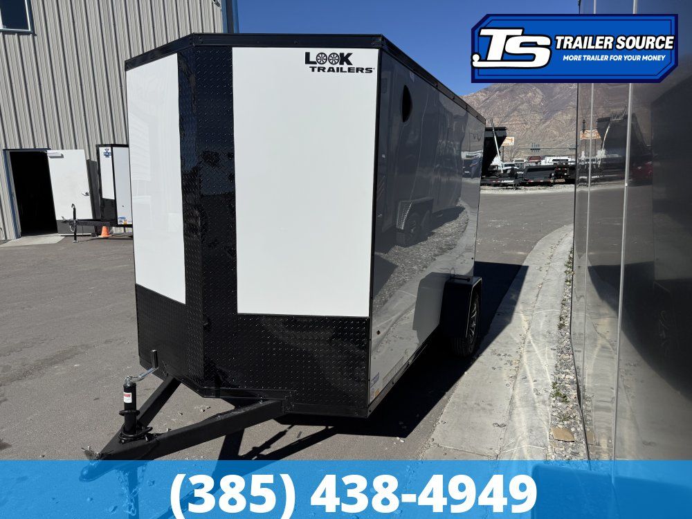 6x10 Look ST DLX Enclosed Cargo Trailer - 6'0" Interior - 3.5K GVWR - .080 PolyCor, Alloy Wheels, Black Out Package