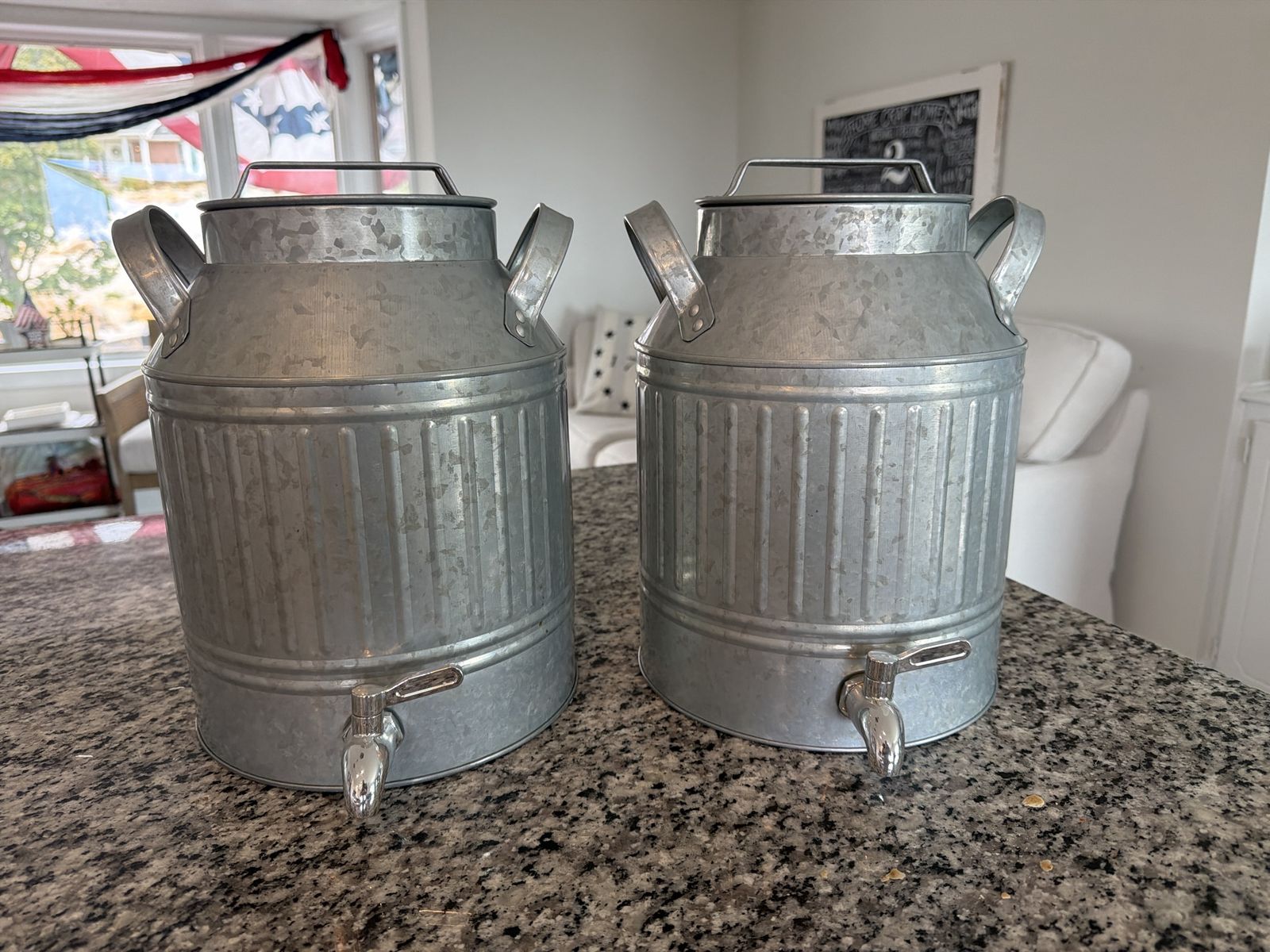 BHG Galvenized Drink Dispensers