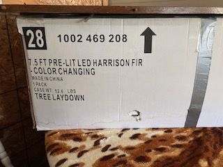 7.5FT Pre-Lit LED Harrison Fir Artificial Christmas Tree - Color Changing