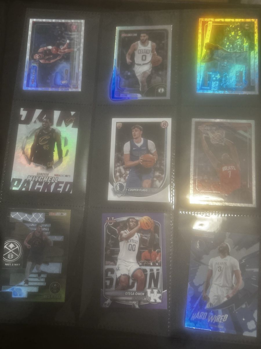 NBA Basketball Trading Card Lot - Cooper Flagg, Victor Wembanyama, Bronny James, Shai Gilgeous-Alexander + More