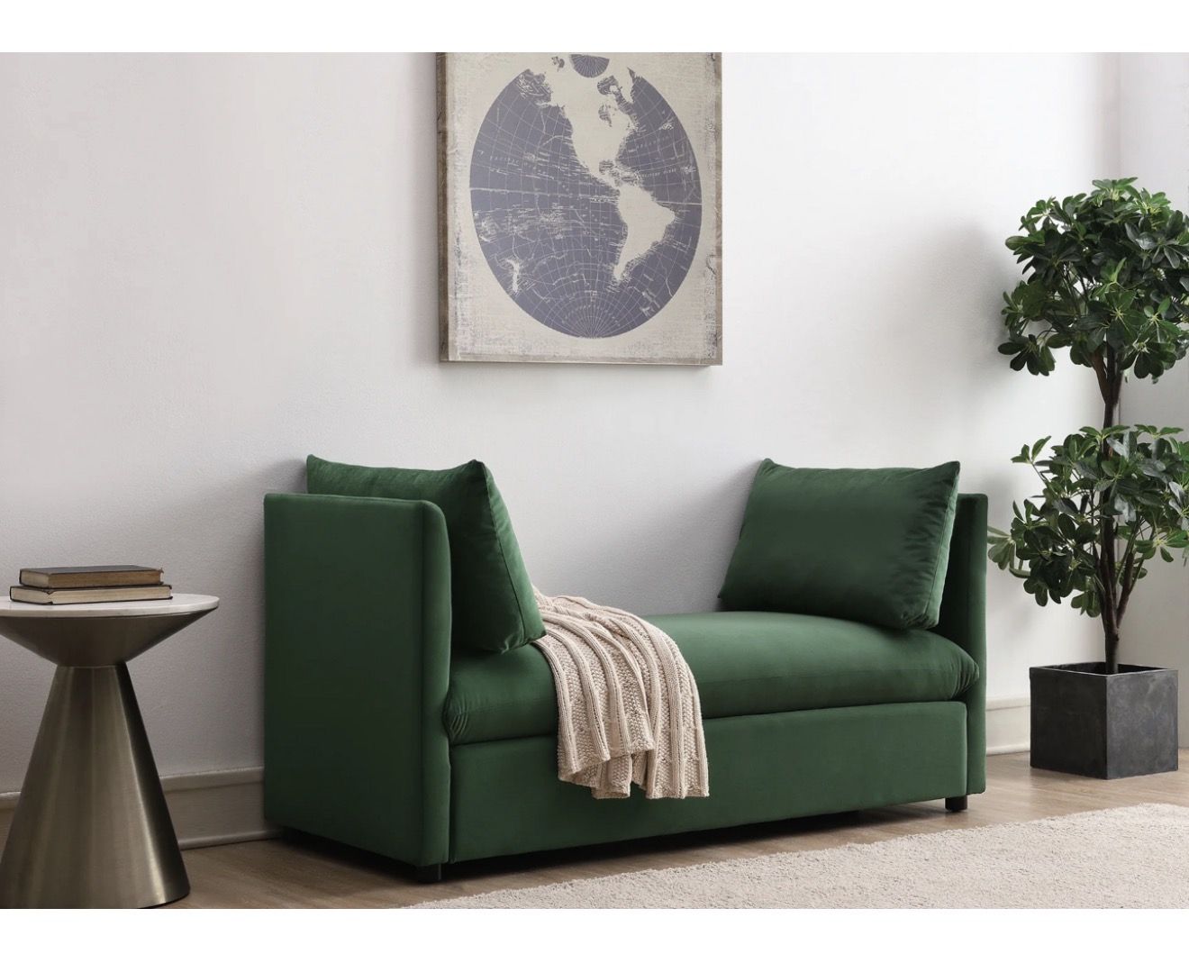 Abbyson Home Becca 59" Upholstered Daybed