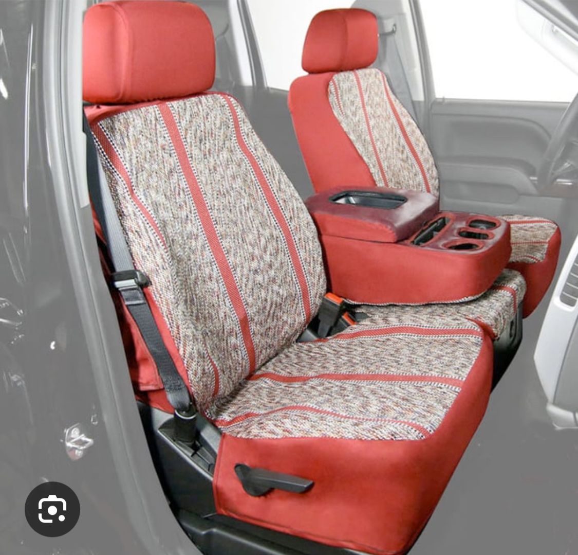 Toyota tundra front seat covers wine saddle new