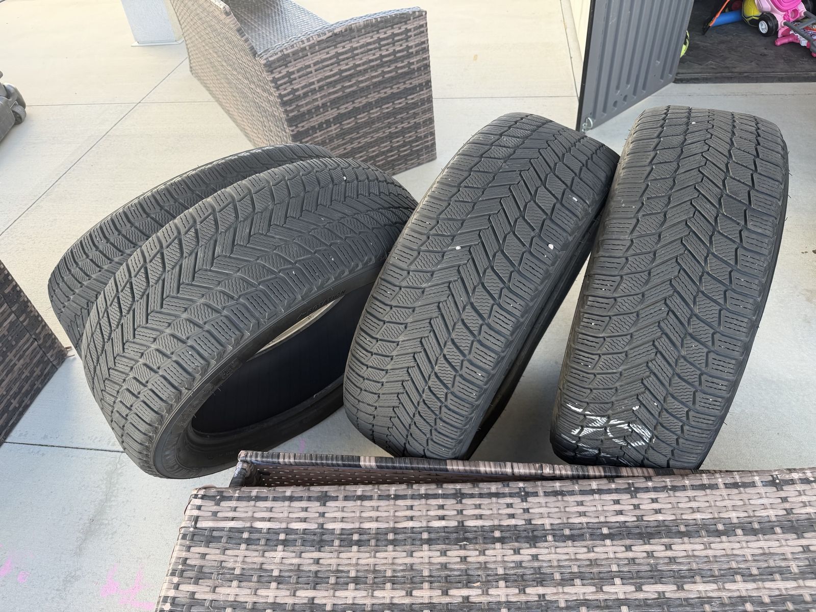 4 Michelin X-Ice 3-Peak Winter Tires for Rivian - 275/50 R22