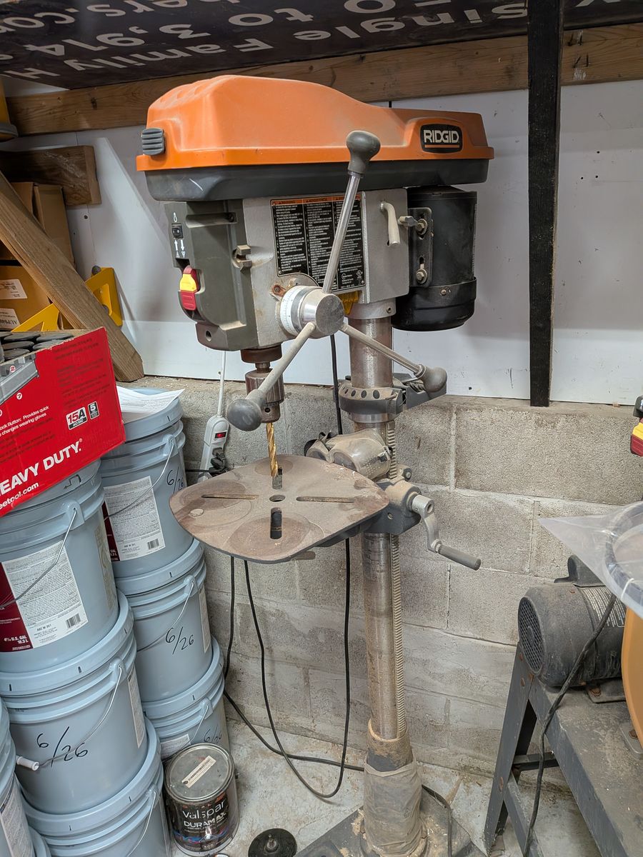 RIDGID DRILL PRESS WITH STAND