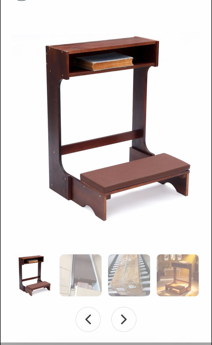 Solid wood prayer stand
