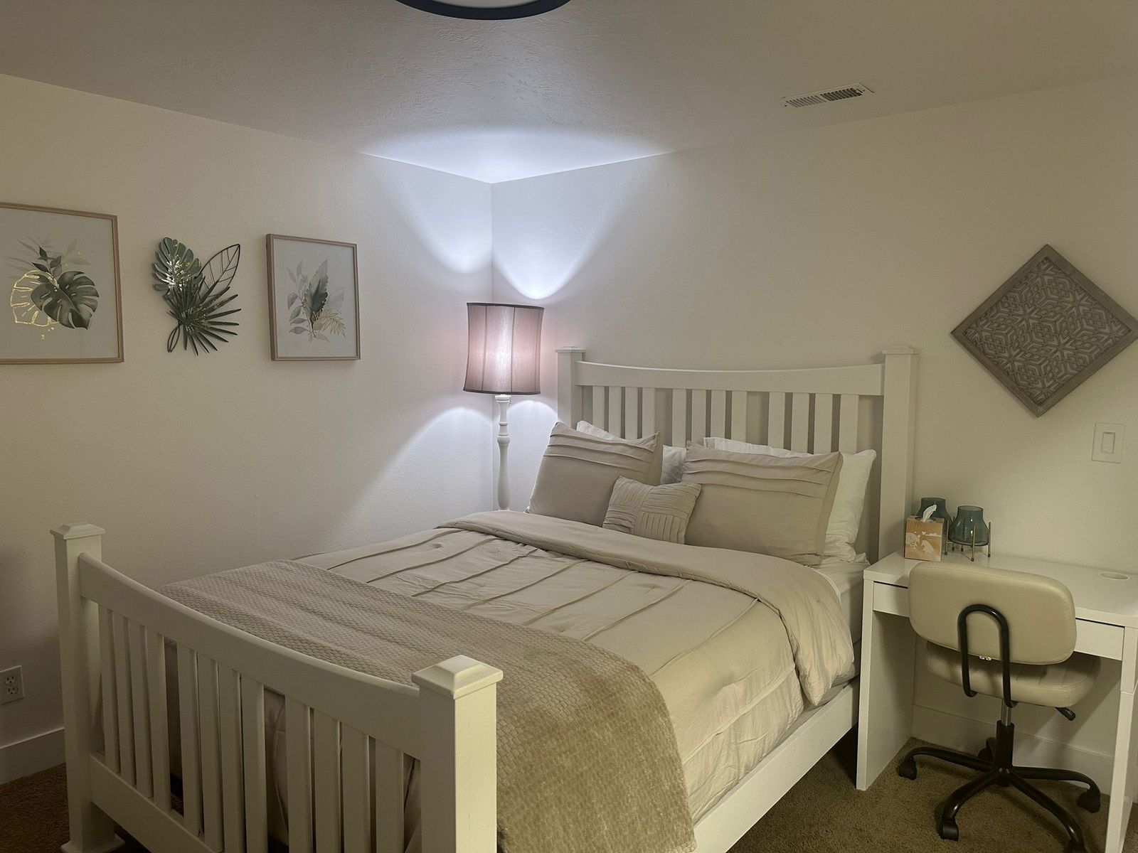 Full Bedroom Set-Bed, Mattress, Desk, Chair & More