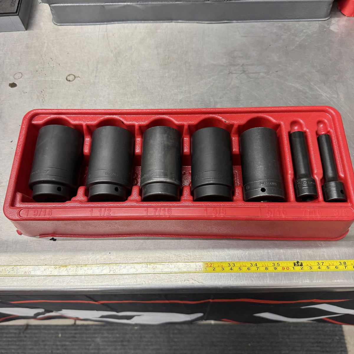 Snap-on 1/2" SAE Impact Socket Set ADD ON SET