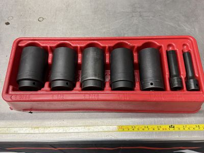 Snap-on 1/2" SAE Impact Socket Set ADD ON SET