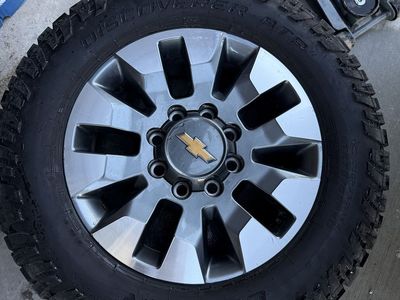 20" OEM Chevy 2500 Wheels & Tires - TPMS - Can Deliver