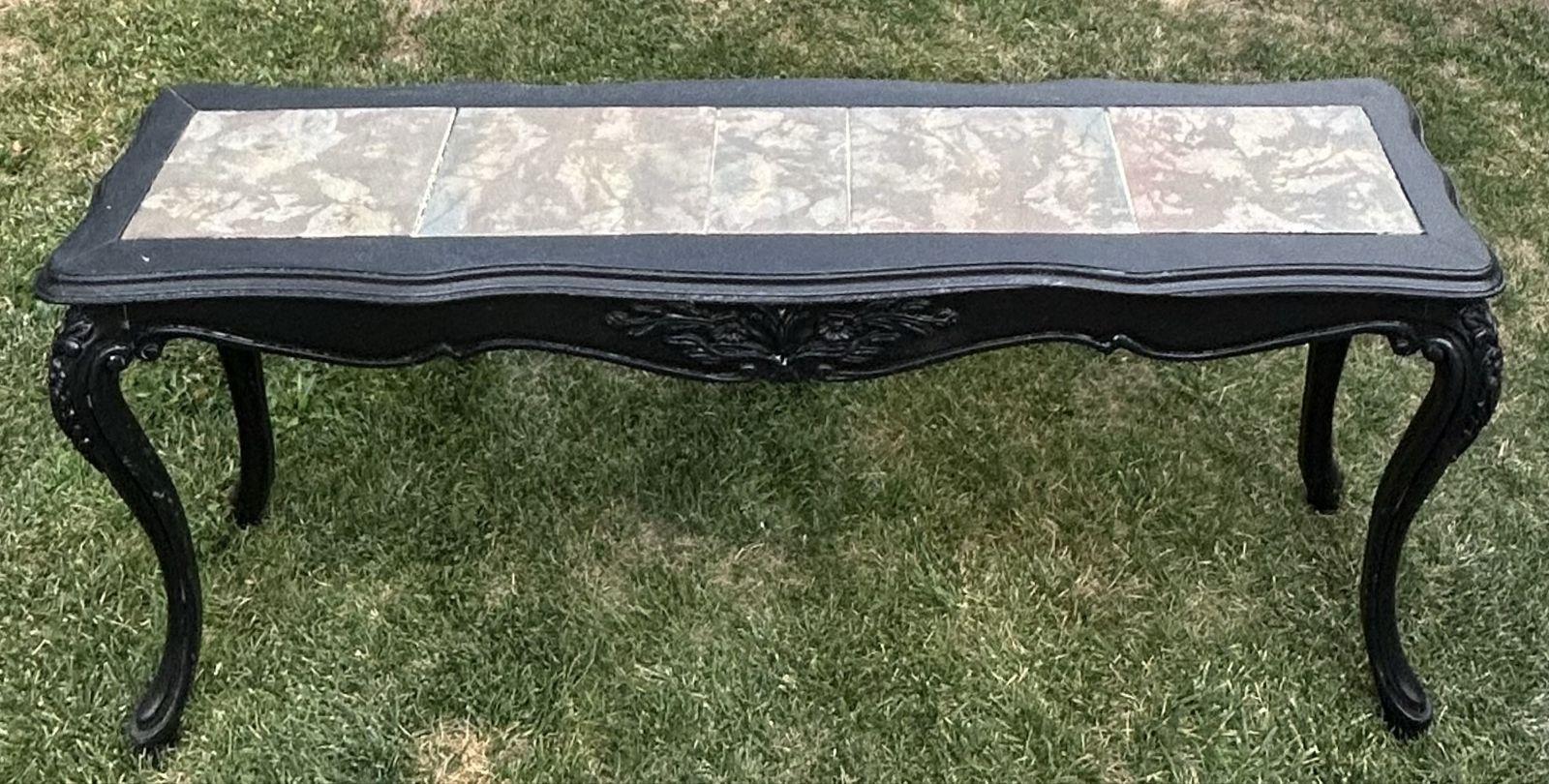Black Baroque Style Entry Way or Sofa Table
