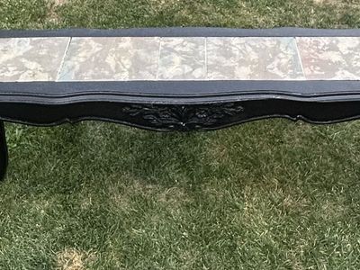 Black Baroque Style Entry Way or Sofa Table
