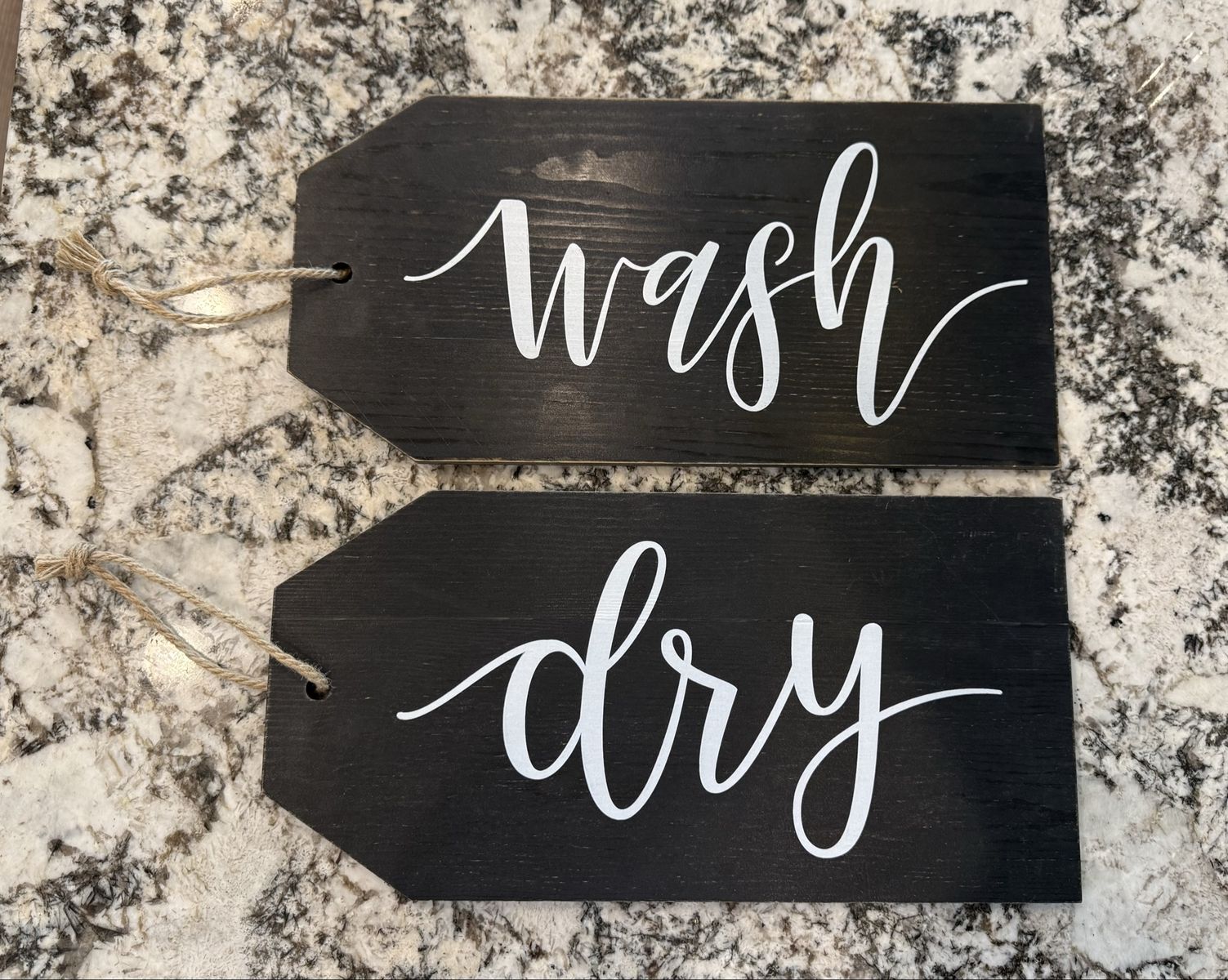 Wash Dry Laundry Decorative Signs