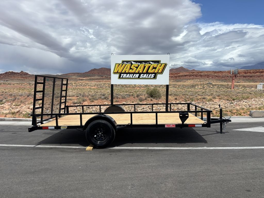 2026 7 Sons Charcoal 7 X 14 Quality Single Axle Utility Trailer with Rear Ramp Gate