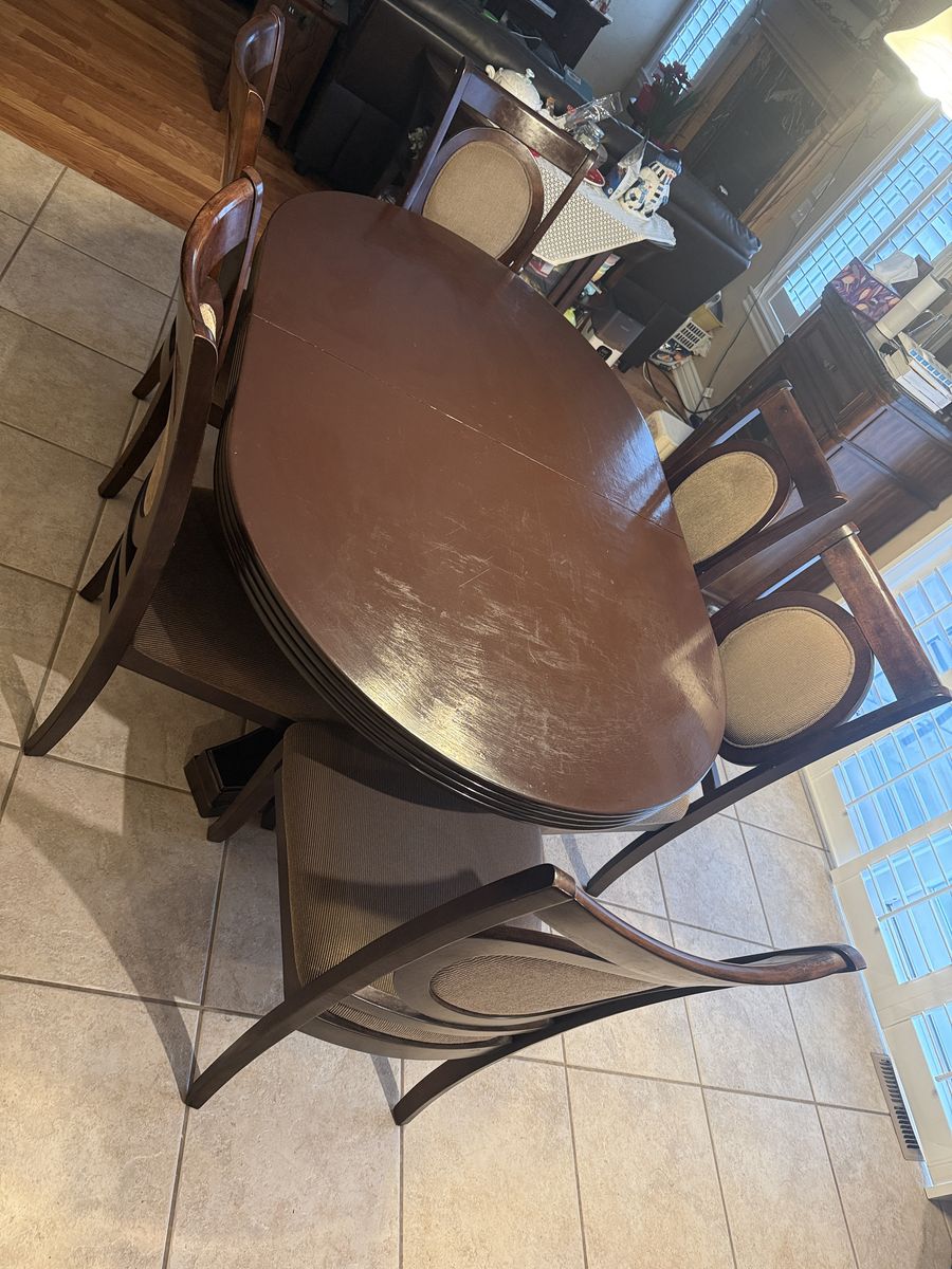Dining table with chairs