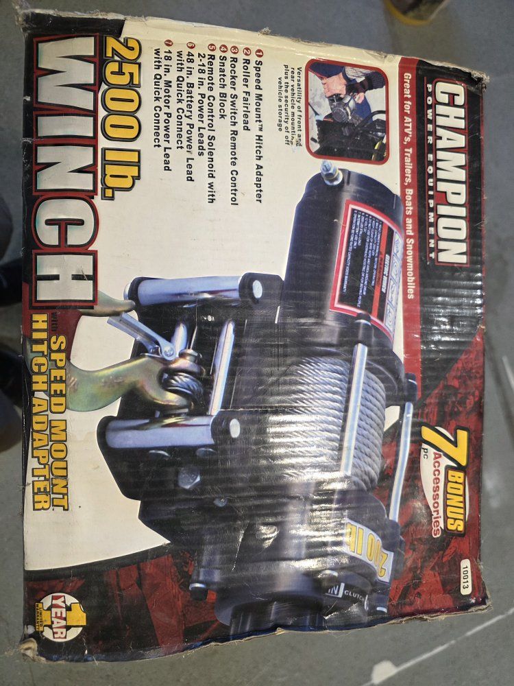 In box ATV / UTV 2500 lb winch 