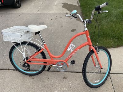 Electra Townie 7D Step-Thru Cruiser – Coral / Orange
