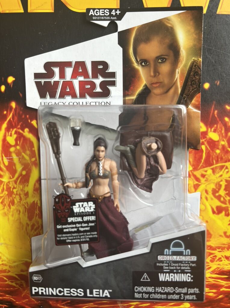 Star Wars The Legacy Collection Slave Leia RARE!